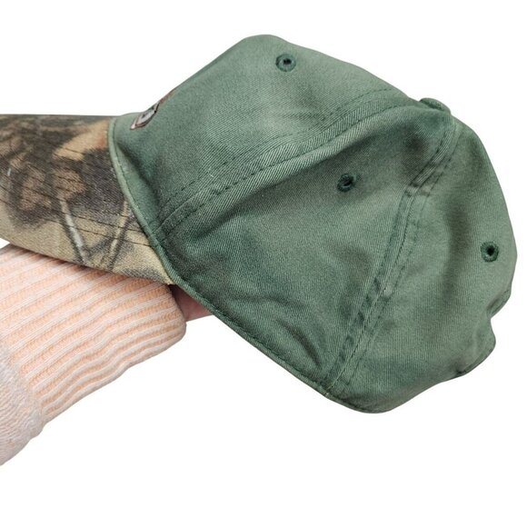 Buckmasters Green Camo Hunting Baseball Cap Hook Loop Closure Deer‎ Embroidery - Picture 4 of 6